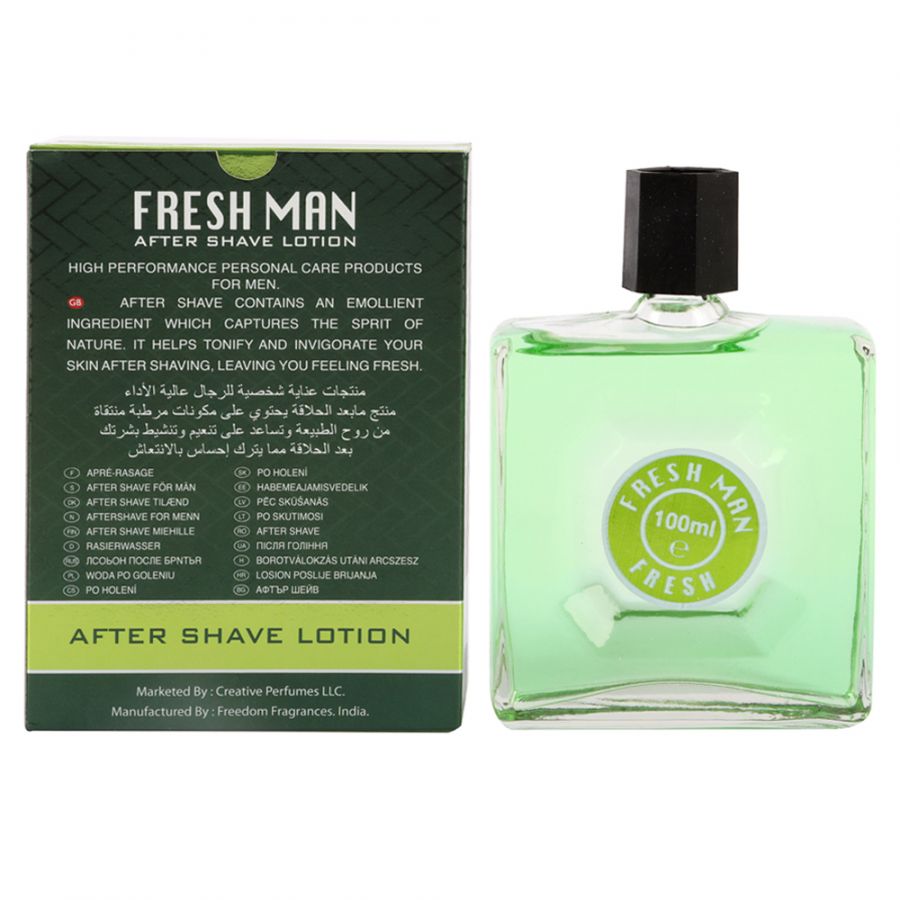 fresh man after shave lotion