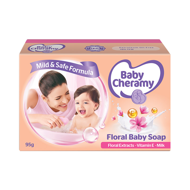 baby cheramy floral baby soap