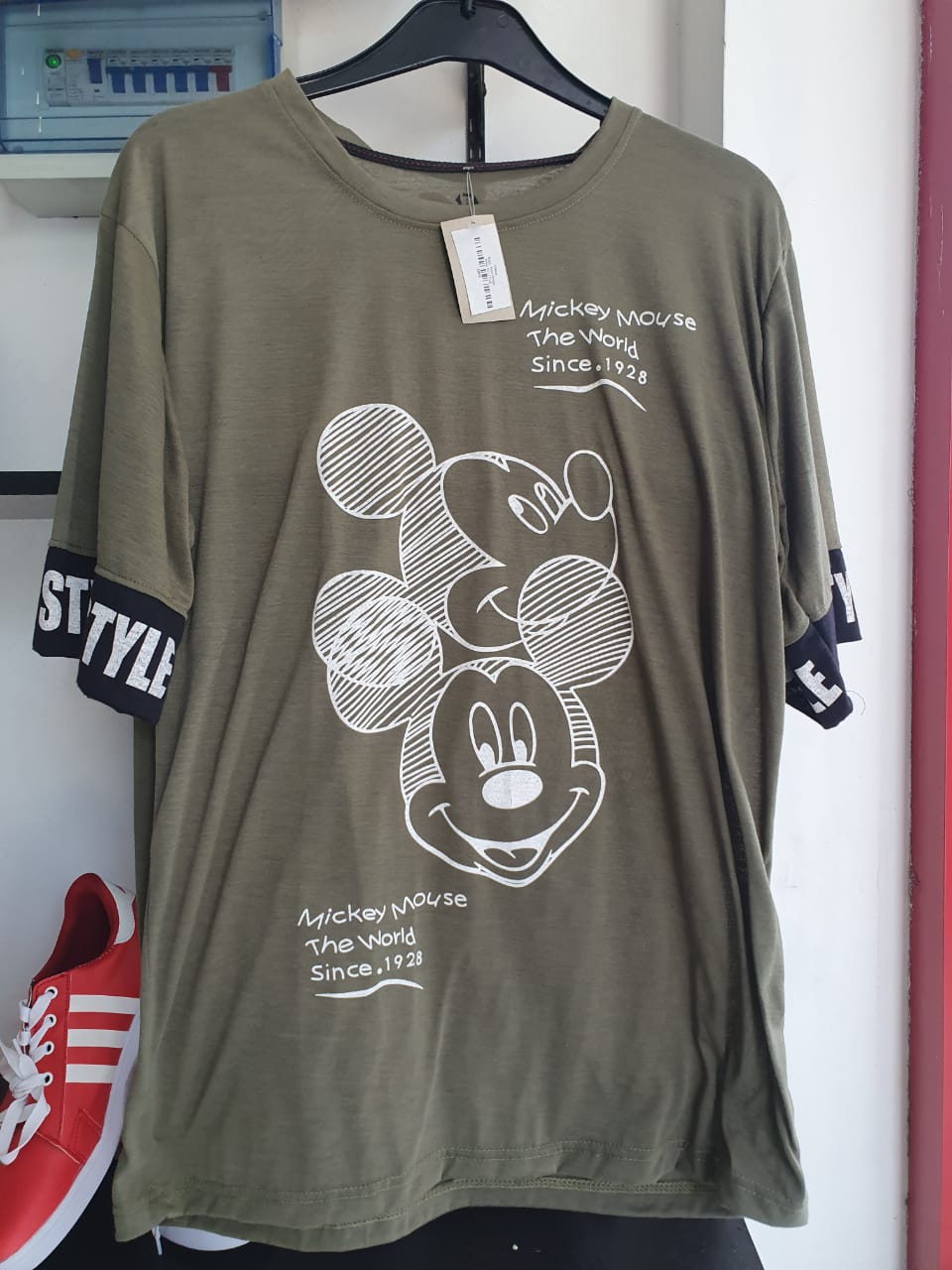micky mouse drop shoulder tshirt  